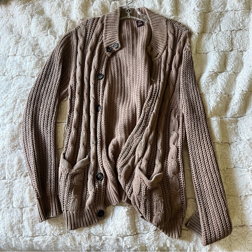 Brown cardigan